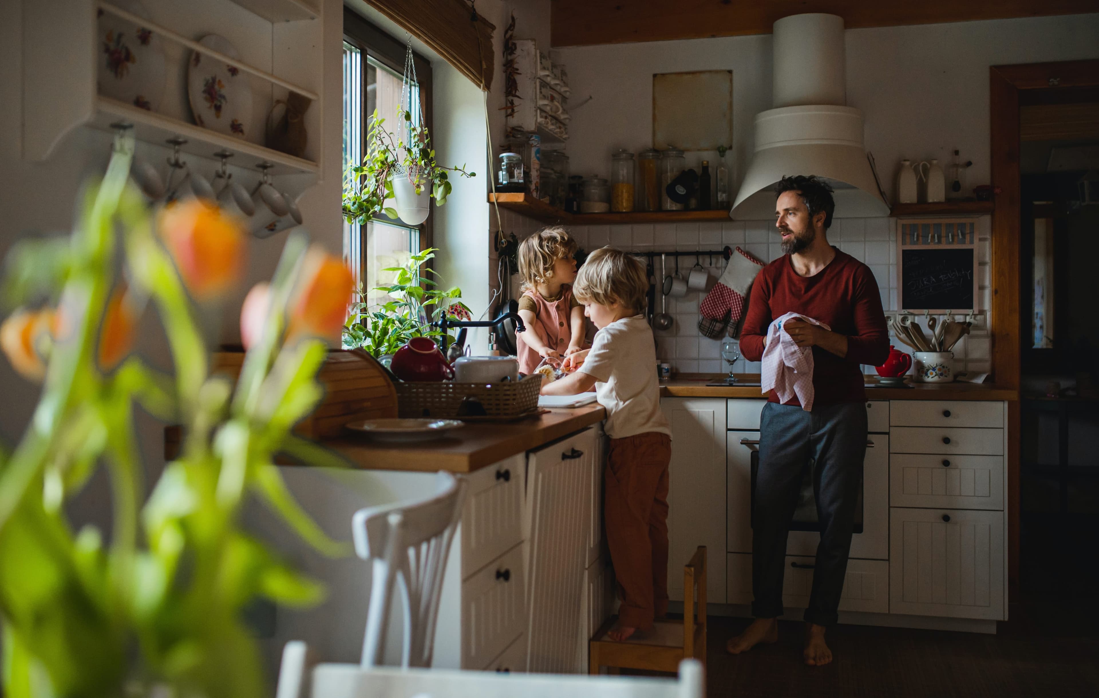 Kitchen with kids